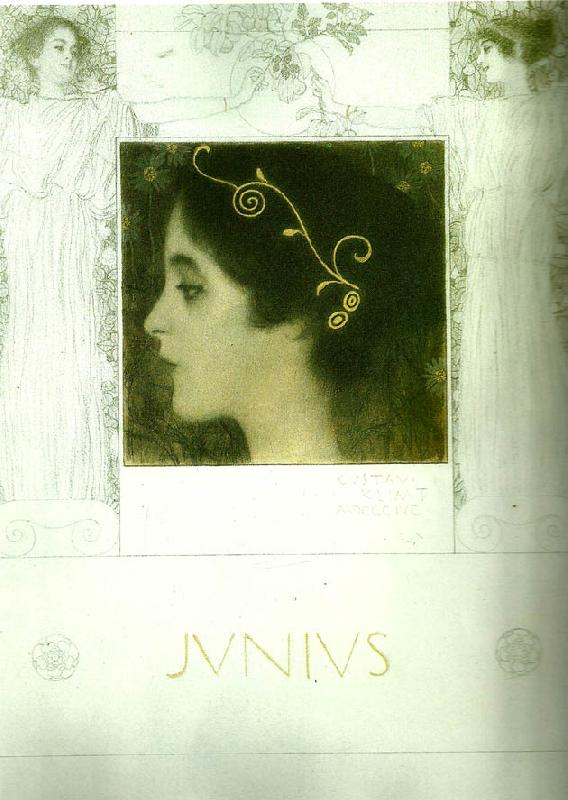 Gustav Klimt junius, Germany oil painting art